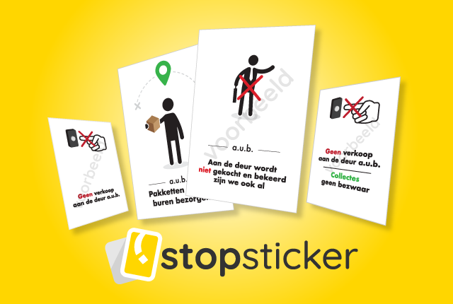 optillen Ruim patroon Stickers Geen Verkoop Aan De Deur | Geen Collectes Stickers | Nu 1 + 1  Gratis | StopSticker.nl