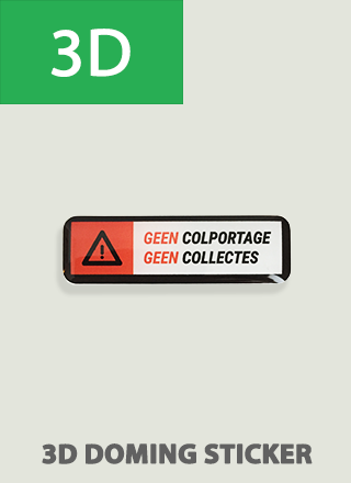 Downtown Identificeren Volharding 3d Anti Colportage En Collectes Sticker | StopSticker.nl