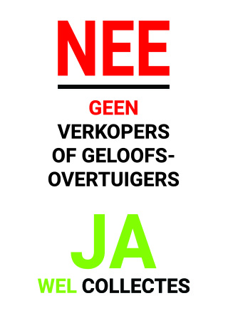 Geen Verkopers Wel Collectanten Sticker Transparant