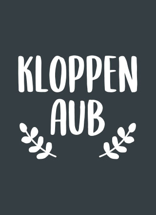 Kloppen Aub Raamsticker Stopsticker Nl